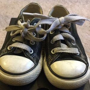 Used infant size 6 black converses.